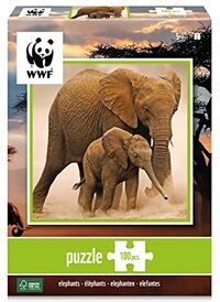 WWF - puzzel 100 delen - Dieren familie olifant, 102