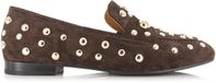 Babouche Tilly loafers donkerbruin Suede Dames