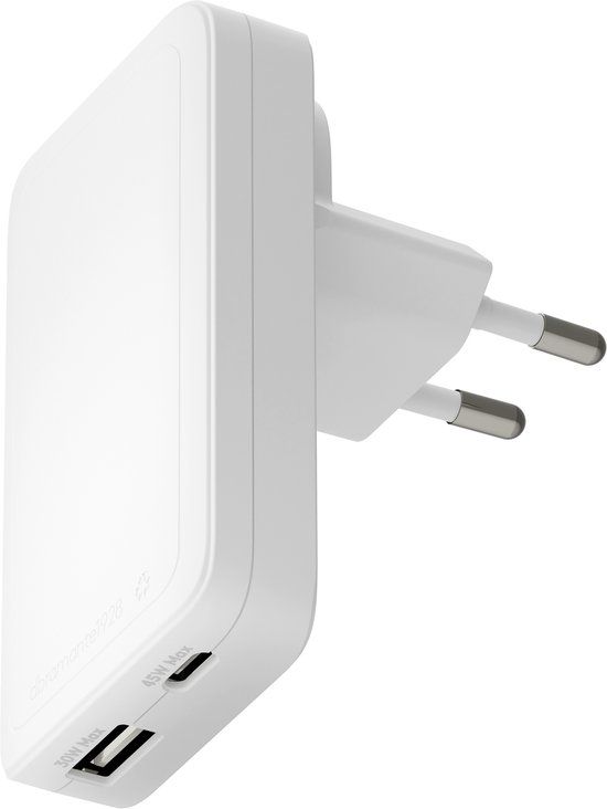 dbramante1928 Re-charge Pro Slim Oplader USB-C 45W en USB-A 30W - Wit