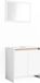 Vicco Meuble de salle de bain Emma, Blanc/Sonoma, 2 pièces