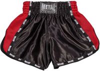 Metal Boxe Short Thai/Kick Extrem Zwart/Rood Polyester