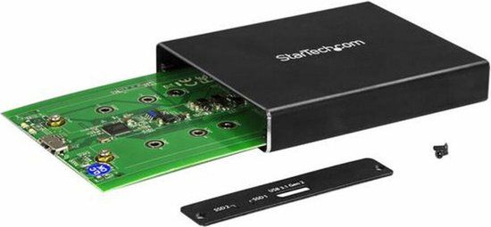 StarTech SM22BU31C3R - M.2 SSD Enclosure - USB 3.1 - Black