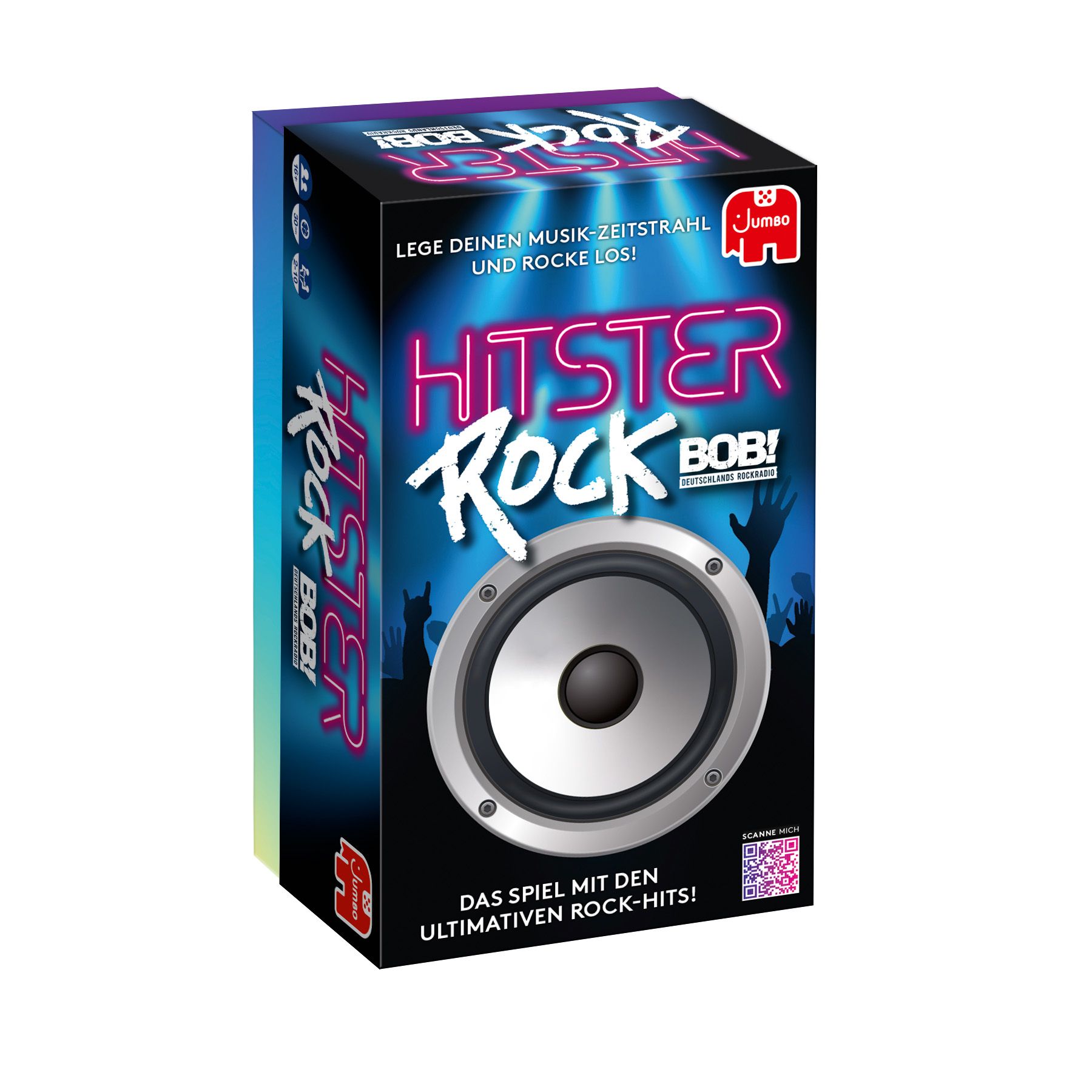 Jumbo Hitster - Rock (Germany) Card Game - Party Game for Adults - 16+ Years - 30 Minutes Playtime