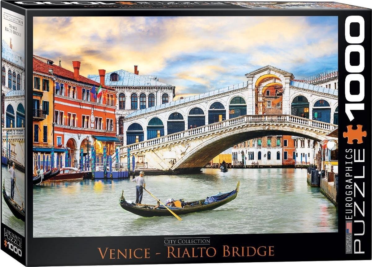 Eurographics puzzel Venice Rialto Bridge - 1000 stukjes