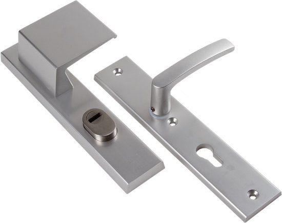 Ami Veiligheids schildgarnituur SKG - deurdikte 55/60 mm - linkswijzend - KT 92 Buiten - PC 92 Binnen - 251 x 50 mm - F1