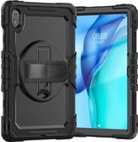 Selected by GSMpunt.nl Hoes met ingebouwde Screenprotector Geschikt voor Huawei MatePad SE 11 (2024) | Inclusief 360° Draaibare Handriem en Schouderriem | Zwart