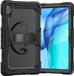 Selected by GSMpunt.nl Hoes met ingebouwde Screenprotector Geschikt voor Huawei MatePad SE 11 (2024) | Inclusief 360° Draaibare Handriem en Schouderriem | Zwart