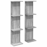 vidaXL Wandplank Grijs Sonoma 25 x 15 x 100 cm