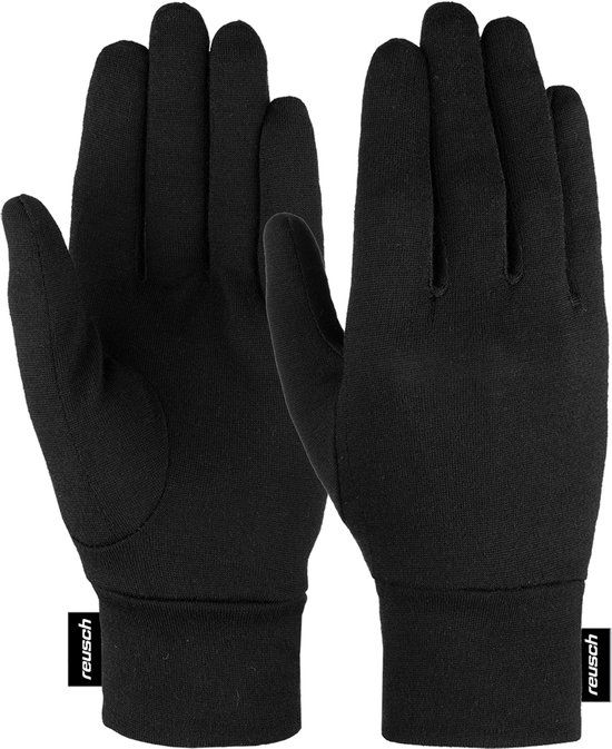 Reusch Merino Wool Conductive Touch-Tec Ski Handschoenen Heren Zwart