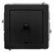 Karlik DECO 12DWPUS-1, interrupteur simple, noir mat