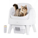 PetPivot Zelfreinigende kattenbak met open design, automatische en handmatige modi, onmiddellijke reiniging en eenvoudig scheppen, ideaal voor grote katten, geschikt voor meerkattenhuishoudens