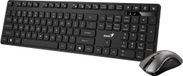 Genius KM-8216S toetsenbord- en muisset, draadloos, CZ+SK toetsenbordindeling, 2,4 GHz, mini USB-ontvanger, Copilot-toets, zwart