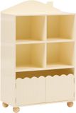 Atmosphera Kids Bouli Bibliothèque - 5 étagères - 60x30x95cm - Beige