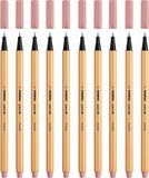 Stabilo point 88 - Fineliner 0,4 mm - Oudroze - 10 stuks