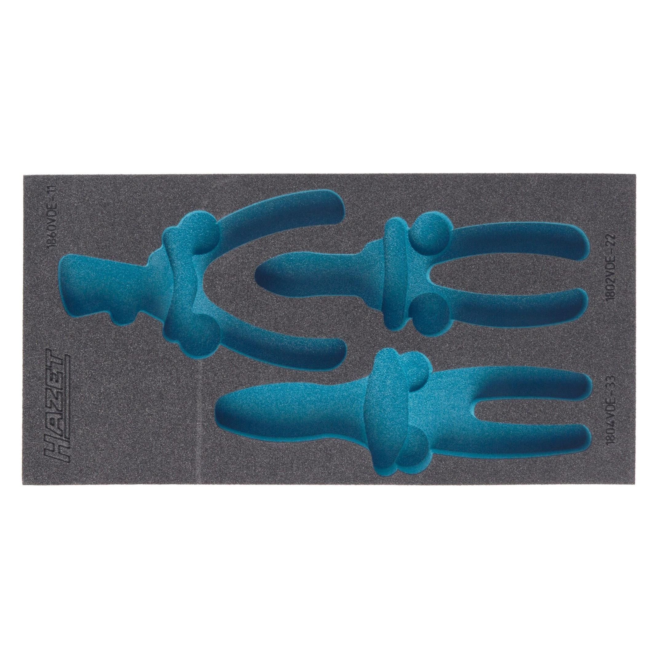 HAZET 163-227L 2-Component Zacht Schuim Insert - Meerkleurig