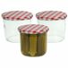 Cosy&Trendy Weckpotten / inmaakpotten - Rood - 3 stuks - 230 ml - Glas