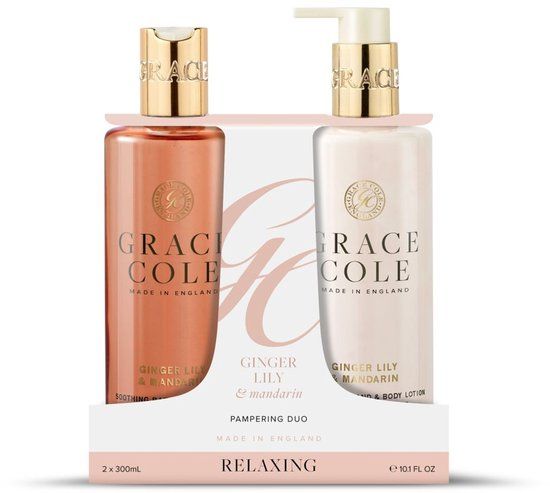 Grace Cole Ginger Lily & Mandarin Pampering Body Care Duo 600ML