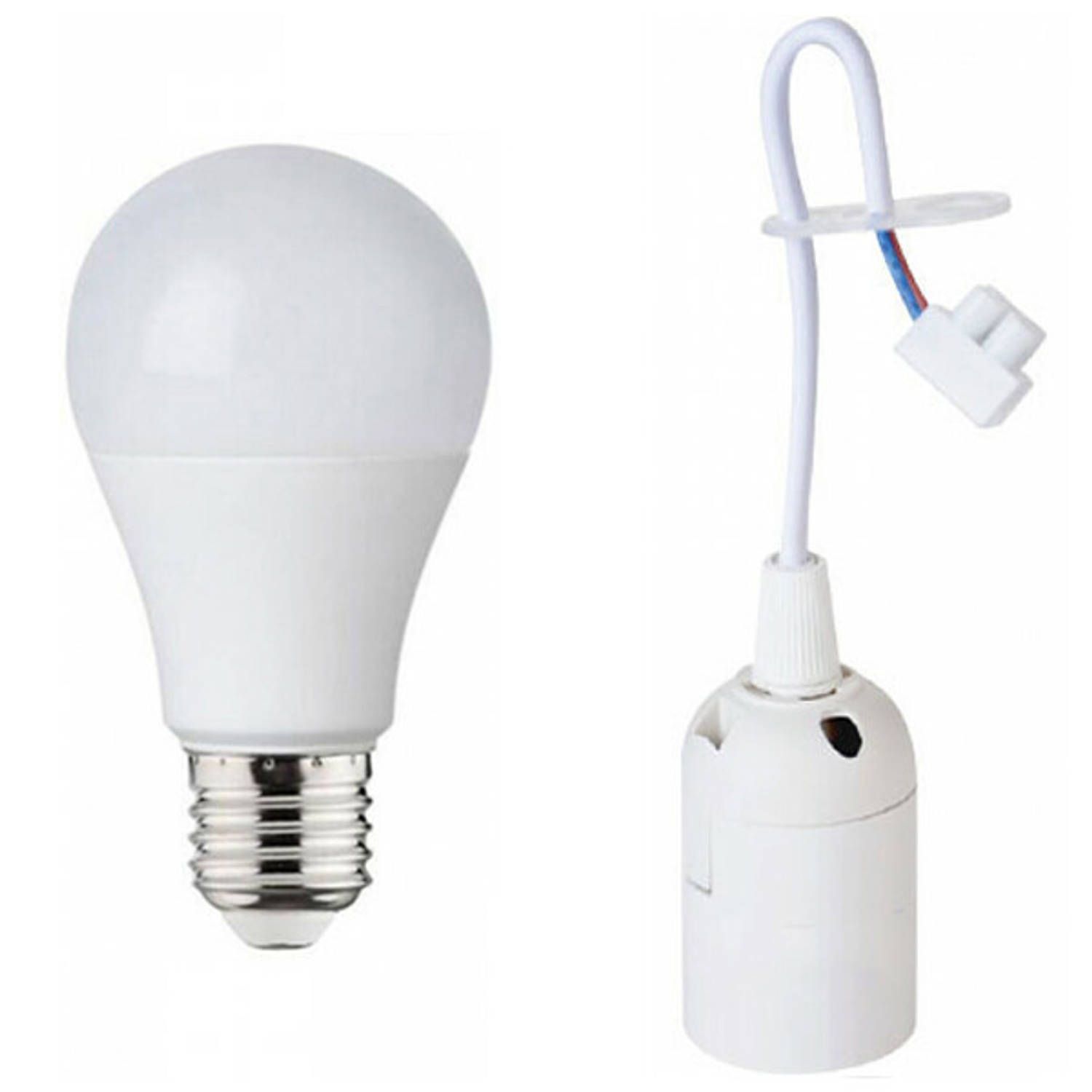 BES LED Verhuisfitting Set 10 Stuks - E27 - 10W - 4200K - Wit - Rond - 42mm