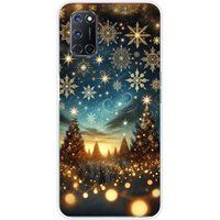 1001 coques Oppo Bedrukt siliconen hoesje compatibel met Oppo A52, Oppo A72 magie de noel