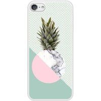 Apple Siliconen hoesje compatibel met iPod Touch 5, 6 Marble Pineapple