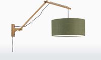 GOOD&MOJO Lampe murale Andes - Bambou/Vert - 95x47x55cm