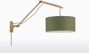 GOOD&MOJO Lampe murale Andes - Bambou/Vert - 95x47x55cm