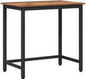 vidaXL Tafel Oudhout 100 x 50 x 76,5 cm Engineered hout en staal