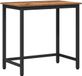 vidaXL Tafel Oudhout 100 x 50 x 76,5 cm Engineered hout en staal
