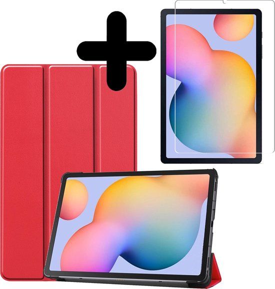 Samsung Galaxy Tab S6 Lite Book Case - Red