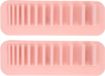 Bol Porte-pinceaux de maquillage - 2 pièces Porte-pinceaux cosmétiques en silicone - Organiseur de porte-brosse à dents à monter au mur Blanc