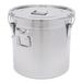 Contenants de stockage - Contenant hermétique de 33 litres, en acier inoxydable 304 - Triple joint - Résistant à l'humidité - Adapté aux aliments - Résistant à la rouille - Argenté