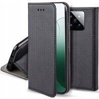 Xiaomi Housse pour Xiaomi 14 5G - etui coque pochette portefeuille + film ecran - NOIR MAGNET