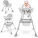 Moby-System Magnolia Chaise haute réglable 2-en-1 - Gris