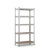 IvoQ Stellingkast – 180 x 90 x 40 cm – 5 Verstelbare Planken – 875 kg Draagvermogen – Verzinkt Staal