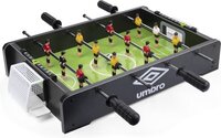Umbro Tafelvoetbal - Tafelmodel - met 12 Spelers - Incl. 2 Mini Voetballen - Zwart