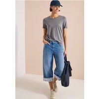 cecil 7/8 Wide Legs jeans met omgeslagen detail