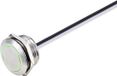 TRU COMPONENTS TC-9219112 Druktoets 24 V/DC 50 mA 1x uit/(aan) Moment Groen IP40 RVS