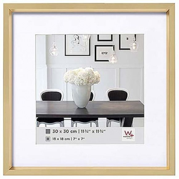 Walther Design Steel Style 40x40cm Gold Photo Frame