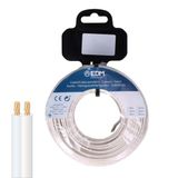 Parallelle EDM Parallelle kabel EDM 28759 wit 25 m audiospoel