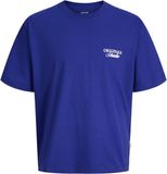 JACK&JONES JORNORREBRO TYPO TEE SS CREW NECK SN JNR Jongens T-shirt Maat 140 Katoen Blauw