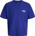 JACK&JONES JORNORREBRO TYPO TEE SS CREW NECK SN JNR Jongens T-shirt Maat 140 Katoen Blauw