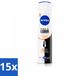 NIVEA Black & White Ultimate Impact Déodorant Spray - 150 ml - Lot économique - 15 pièces