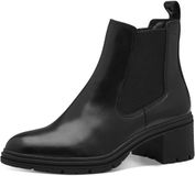 Tamaris - Dames - Chelsea Boots - Zwart - Leer - Maat 40