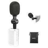 NEEWER 3,5 mm TRS omnidirectionele mini-microfoon voor DSLR-camera, vlog-recorder, podcast, interview, compatibel met Rode Wireless GO II DJI Mic CM28 CM31, CM4 zender