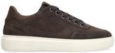 Manfield - Heren - Grijze suède sneakers - Maat 46