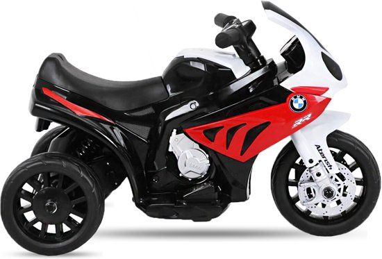 BMW S 1000 RR Elektrische kindermotor / kinderscooter / driewieler LED-verlichting Rood