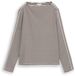 Tom Tailor - Loose fit shirt met lange mouwen en streepjespatroon - Maat XS - brown white stripe
