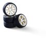 Carson 500900184 1:10 Wielenset M-Design (4) wit/goud