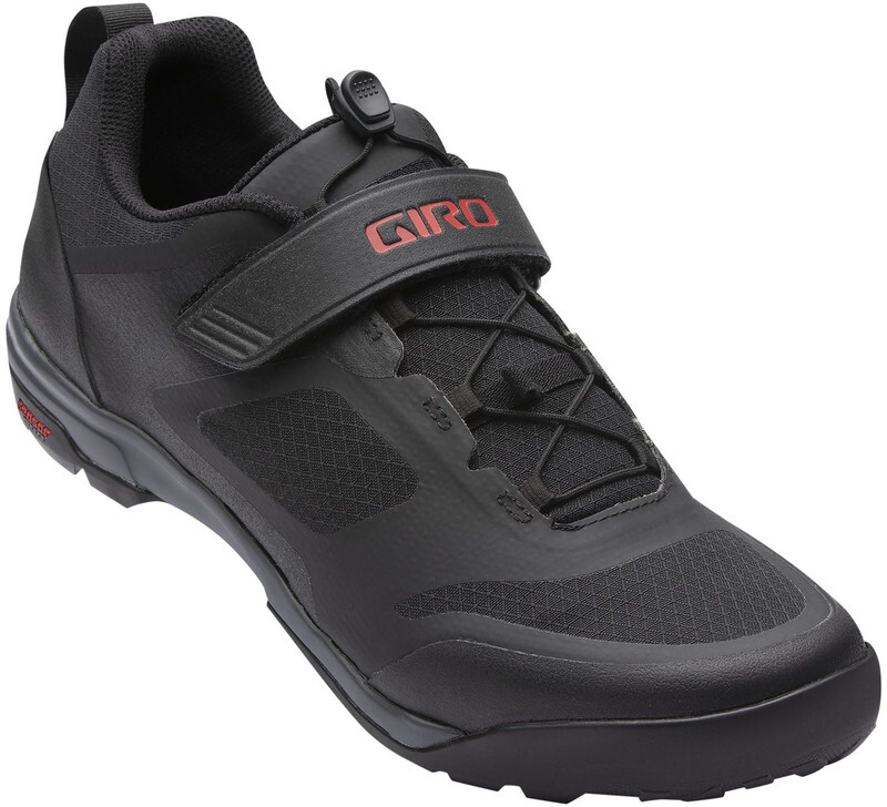 Giro Ventana Fastlace Schoenen Heren, black/dark shadow