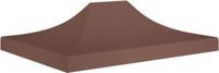vidaXL Partytentdak 270 g/m² 4x3 m bruin